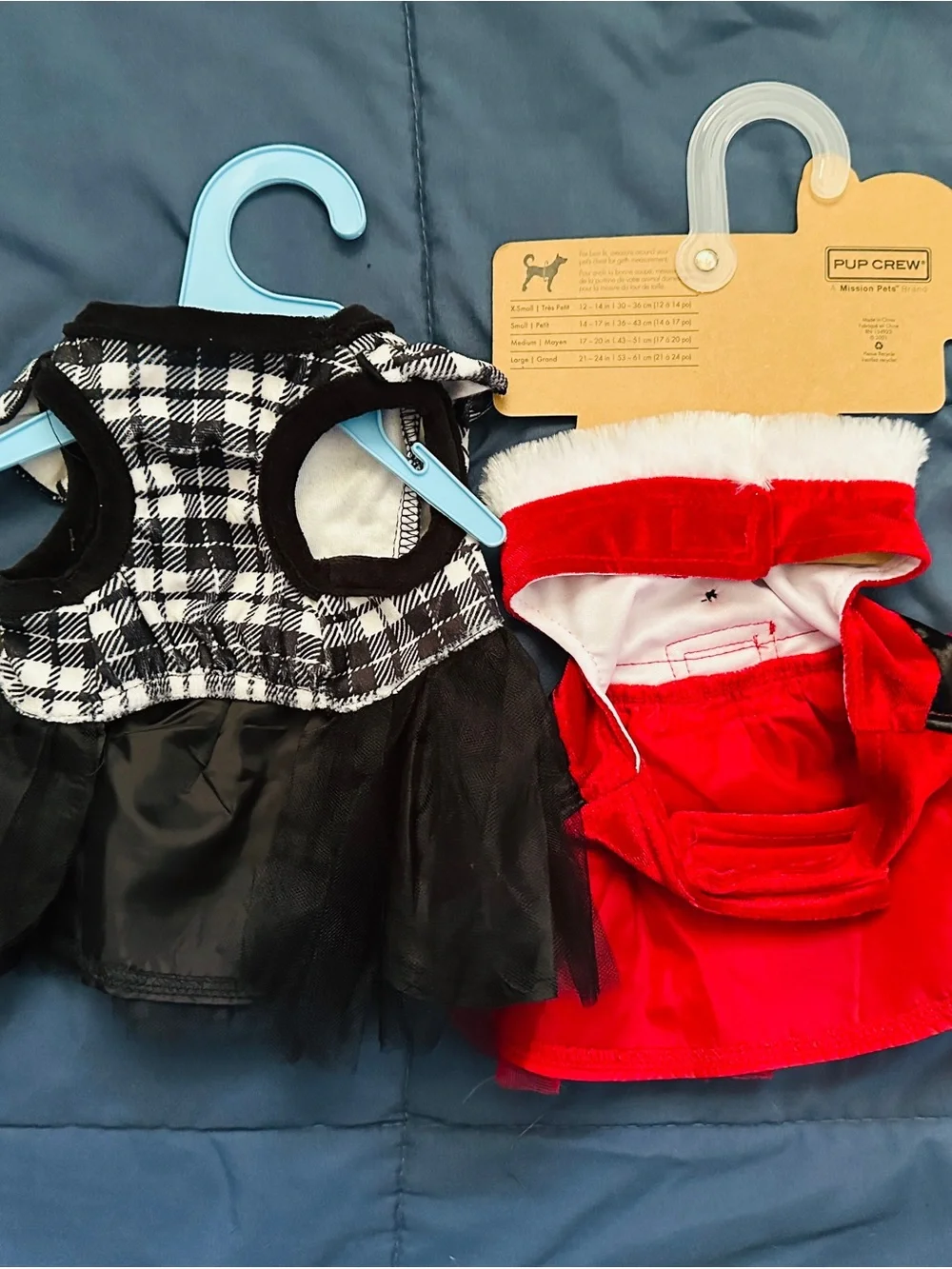 Red Santa Dress Dog Costume - set extra small